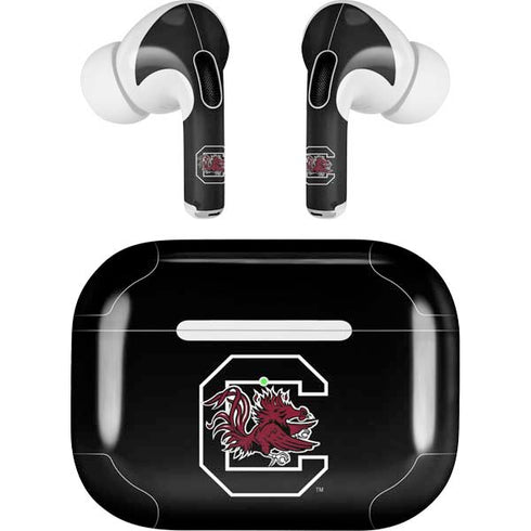 University of South Carolina Gamecocks Logo Black Apple AirPods Pro Skin