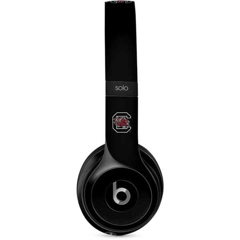 University of South Carolina Gamecocks Logo Black Beats Solo 2 Wired Skin