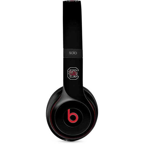 University of South Carolina Gamecocks Logo Black Beats Solo 2 Wireless Skin