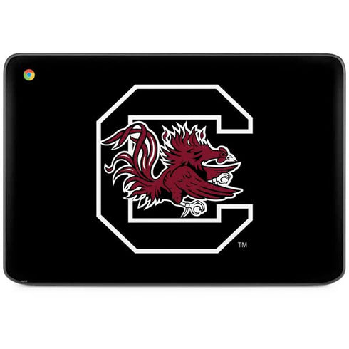 University of South Carolina Gamecocks Logo Black HP Chromebook Skin