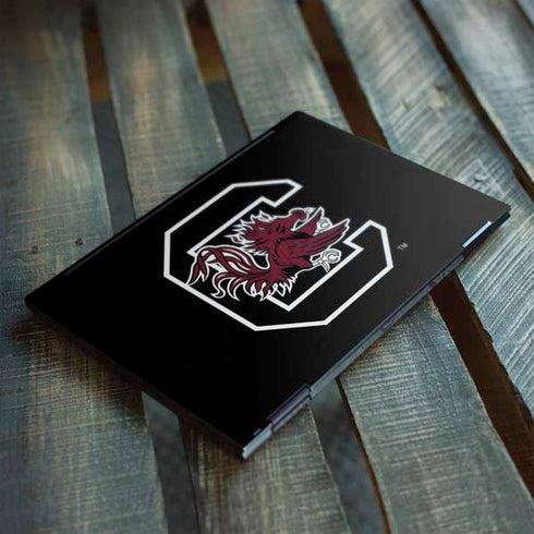 University of South Carolina Gamecocks Logo Black HP Envy Skin