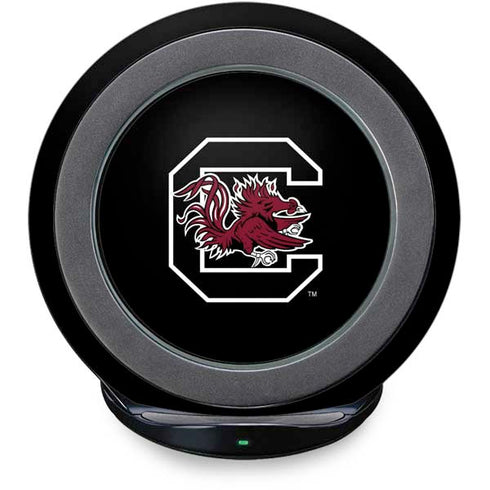 University of South Carolina Gamecocks Logo Black Fast Charge Wireless Charging Stand Skin