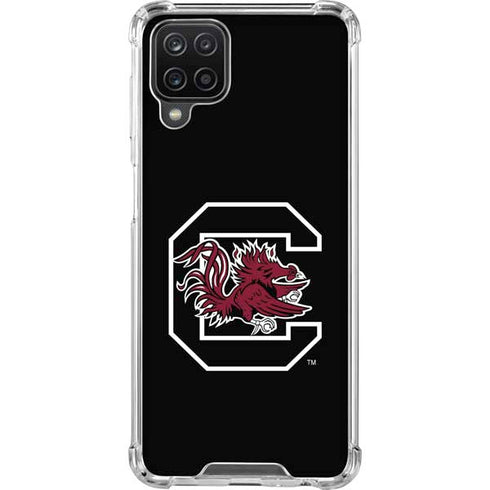 University of South Carolina Gamecocks Logo Black Galaxy A12 Clear Case