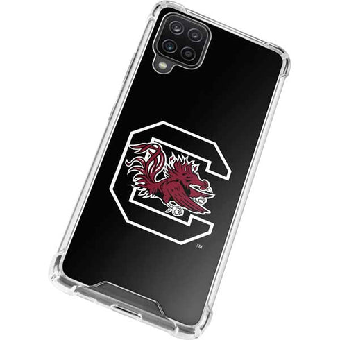 University of South Carolina Gamecocks Logo Black Galaxy A12 Clear Case