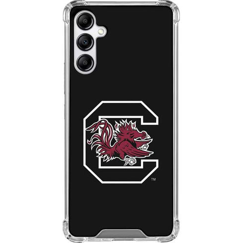 University of South Carolina Gamecocks Logo Black Galaxy A14 5G Clear Case