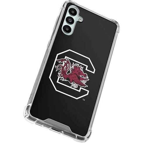 University of South Carolina Gamecocks Logo Black Galaxy A14 5G Clear Case
