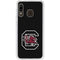 University of South Carolina Gamecocks Logo Black Galaxy A20 Clear Case