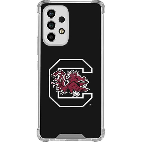 University of South Carolina Gamecocks Logo Black Galaxy A53 5G Clear Case