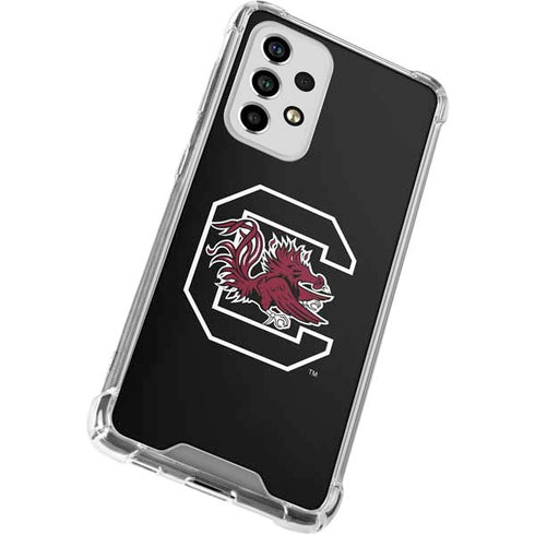 University of South Carolina Gamecocks Logo Black Galaxy A53 5G Clear Case