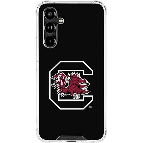 University of South Carolina Gamecocks Logo Black Galaxy A54 5G Clear Case