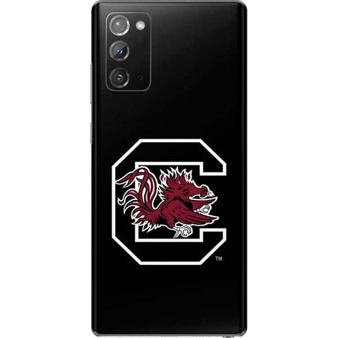 University of South Carolina Gamecocks Logo Black Galaxy Note20 5G Skin
