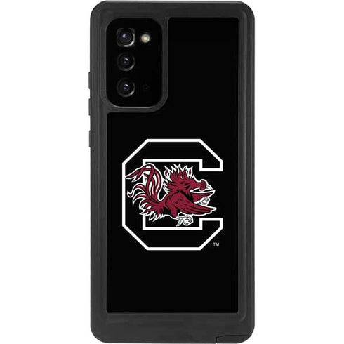 University of South Carolina Gamecocks Logo Black Galaxy Note20 5G Waterproof Case