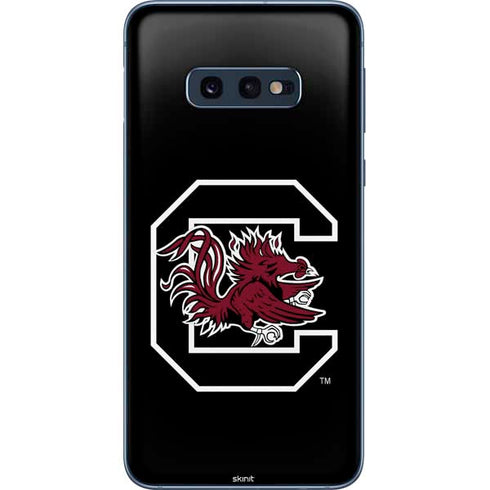 University of South Carolina Gamecocks Logo Black Galaxy S10e Skin