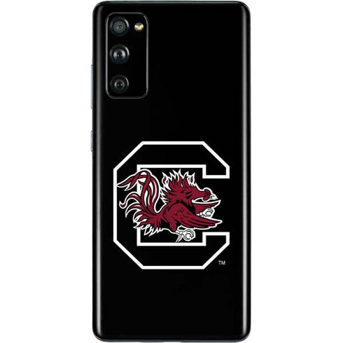 University of South Carolina Gamecocks Logo Black Galaxy S20 Fan Edition Skin