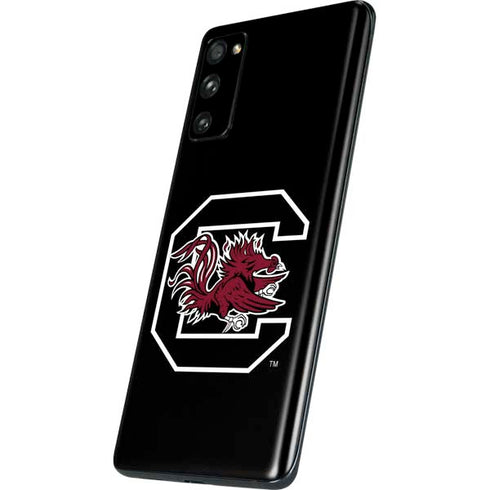 University of South Carolina Gamecocks Logo Black Galaxy S20 Fan Edition Skin
