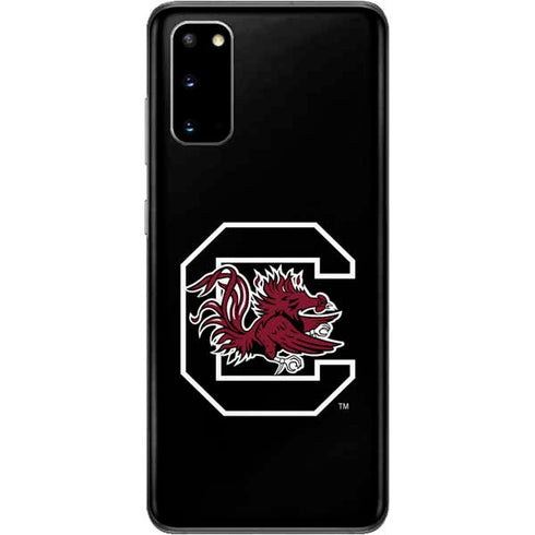 University of South Carolina Gamecocks Logo Black Galaxy S20 Skin
