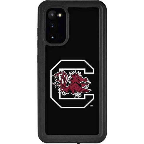 University of South Carolina Gamecocks Logo Black Galaxy S20 Waterproof Case
