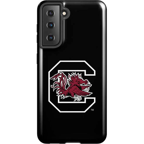 University of South Carolina Gamecocks Logo Black Galaxy S21 5G Pro Case