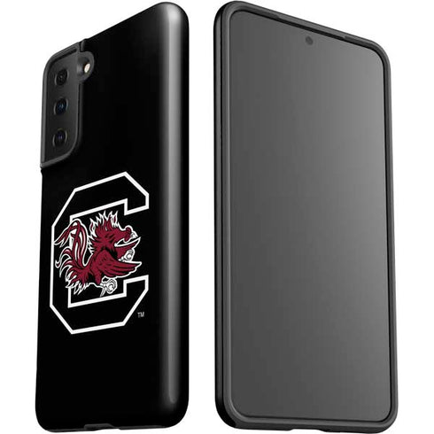University of South Carolina Gamecocks Logo Black Galaxy S21 FE Pro Case