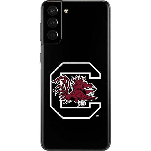 University of South Carolina Gamecocks Logo Black Galaxy S21 Plus 5G Skin
