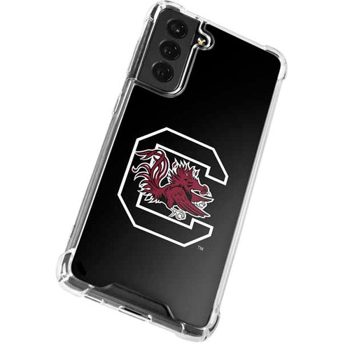 University of South Carolina Gamecocks Logo Black Galaxy S22 Clear Case