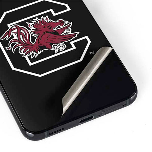 University of South Carolina Gamecocks Logo Black Galaxy S22 Skin