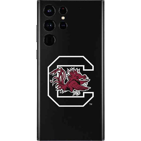 University of South Carolina Gamecocks Logo Black Galaxy S22 Ultra Skin