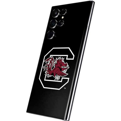 University of South Carolina Gamecocks Logo Black Galaxy S22 Ultra Skin
