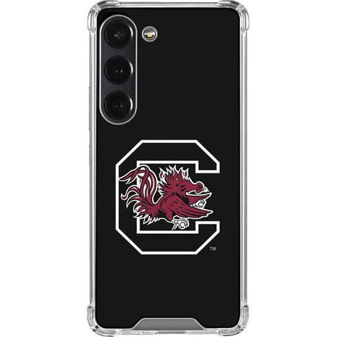 University of South Carolina Gamecocks Logo Black Galaxy S23 Clear Case