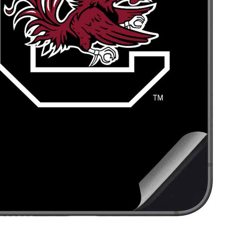University of South Carolina Gamecocks Logo Black Galaxy S23 FE Skin