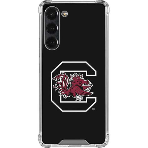 University of South Carolina Gamecocks Logo Black Galaxy S23 Plus Clear Case