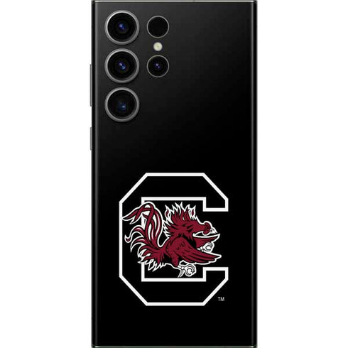 University of South Carolina Gamecocks Logo Black Galaxy S23 Ultra Skin