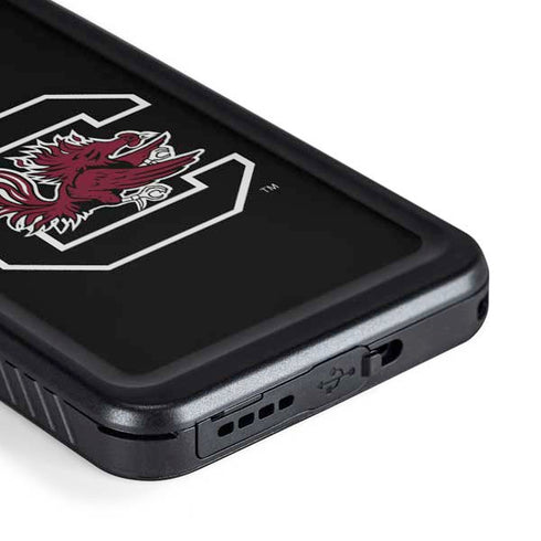 University of South Carolina Gamecocks Logo Black Galaxy S23 Waterproof Case