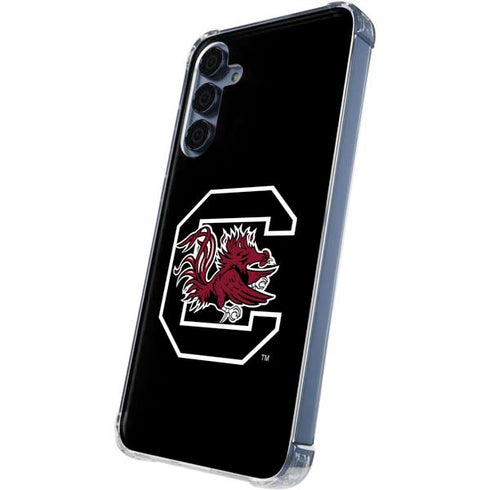 University of South Carolina Gamecocks Logo Black Galaxy S24 Clear Case