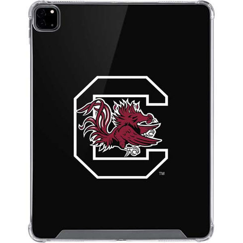 University of South Carolina Gamecocks Logo Black iPad Pro 12.9in (2020) Clear Case