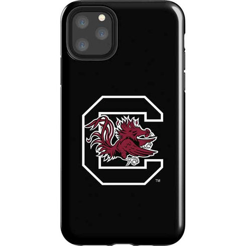 University of South Carolina Gamecocks Logo Black iPhone 11 Pro Max Impact Case