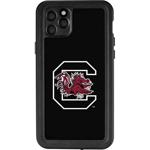 University of South Carolina Gamecocks Logo Black iPhone 11 Pro Max Waterproof Case