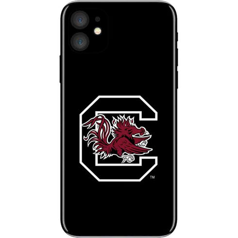 University of South Carolina Gamecocks Logo Black iPhone 11 Skin