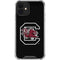 University of South Carolina Gamecocks Logo Black iPhone 12 Clear Case