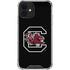 University of South Carolina Gamecocks Logo Black iPhone 12 Clear Case