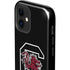University of South Carolina Gamecocks Logo Black iPhone 12 Impact Case