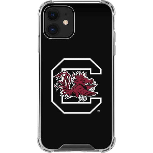 University of South Carolina Gamecocks Logo Black iPhone 12 Mini Clear Case