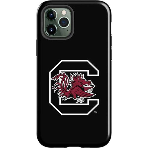 University of South Carolina Gamecocks Logo Black iPhone 12 Pro Impact Case