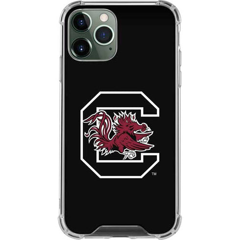 University of South Carolina Gamecocks Logo Black iPhone 12 Pro Max Clear Case