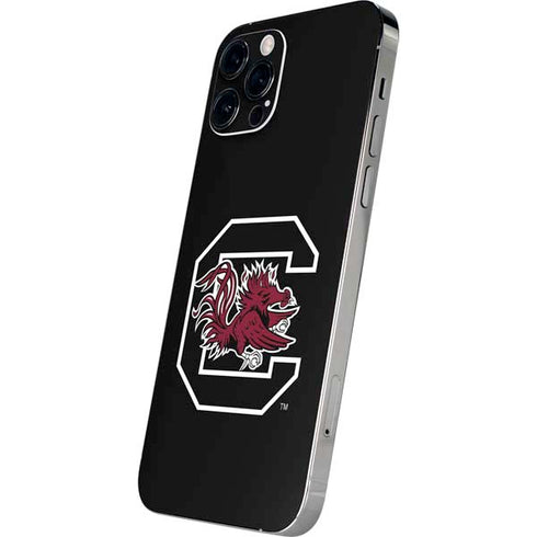 University of South Carolina Gamecocks Logo Black iPhone 12 Pro Max Skin