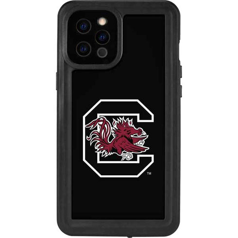 University of South Carolina Gamecocks Logo Black iPhone 12 Pro Max Waterproof Case