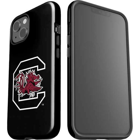 University of South Carolina Gamecocks Logo Black iPhone 13 Impact Case