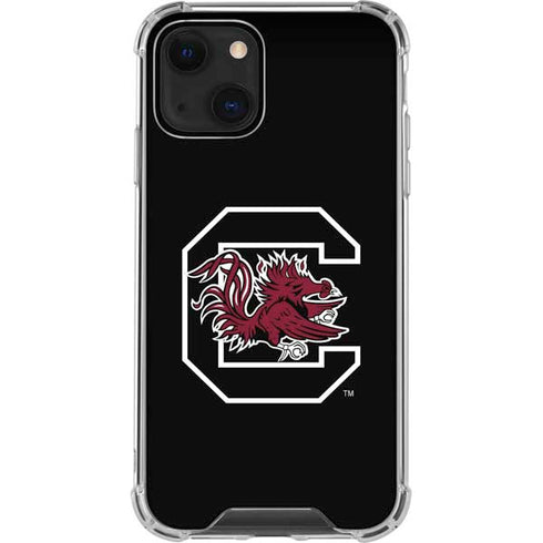 University of South Carolina Gamecocks Logo Black iPhone 13 Mini Clear Case