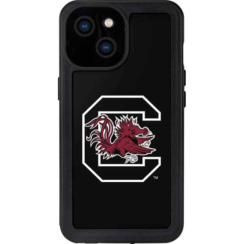 University of South Carolina Gamecocks Logo Black iPhone 13 Mini Waterproof Case