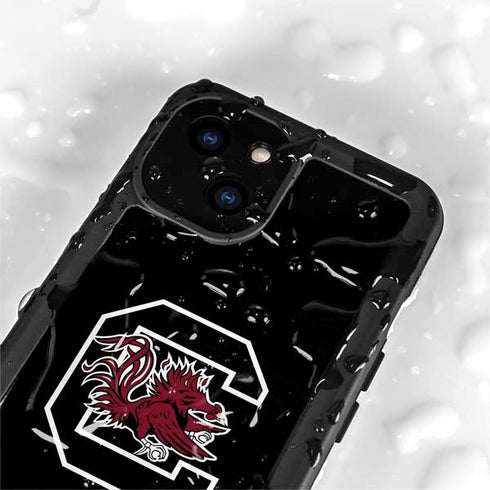 University of South Carolina Gamecocks Logo Black iPhone 13 Mini Waterproof Case